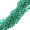 Fire Polished Faceted 3mm Round Beads 50pcs - Emerald