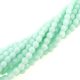 Fire Polished Faceted 3mm Round Beads 50pcs - Opaque Pale Jade