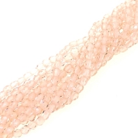 Fire Polished Faceted 3mm Round Beads 50pcs - Rosaline