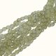 Fire Polished Faceted 3mm Round Beads 50pcs - Gold Mrbld Lt Sapp
