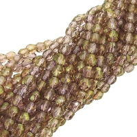 Fire Polished Faceted 4mm Round Beads 100pcs - Decora Heather