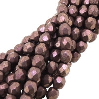 Fire Polished Faceted 4mm Round Beads 100pcs - SM Butterum