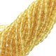 Fire Polished Faceted 4mm Round Beads 100pcs - Lt Topaz