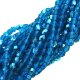 Fire Polished Faceted 4mm Round Beads 100pcs - Capri Blue AB