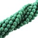 Fire Polished Faceted 4mm Round Beads 100pcs - Prsn Turquoise