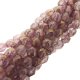 Fire Polished Faceted 4mm Round Beads 100pcs - LS Pink