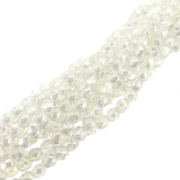 Fire Polished Faceted 4mm Round Beads 100pcs - Crystal Luster