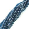 Fire Polished Faceted 4mm Round Beads 100pcs - LS Capri Blue