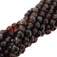 Fire Polished Faceted 4mm Round Beads 100pcs - Picasso Ruby