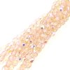 Fire Polished Faceted 4mm Round Beads 100pcs - Rosaline AB