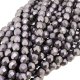 Fire Polished Faceted 6mm Round Beads 6"str - CT SM Almost Mauve