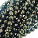 Fire Polished Faceted 6mm Round Beads 6"str - Halo Azurite