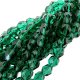 Fire Polished Faceted 6mm Round Beads 6" str - Emerald Green