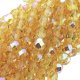 Fire Polished Faceted 6mm Round Beads 6"str - Lt Topaz AB