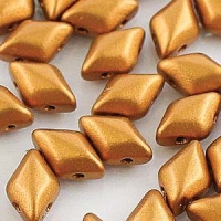 GemDUO 2-Hole beads 8x5mm 10GM - Bronze Gold