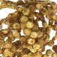 Czech Glass Honeycomb Beads 2-Hole 6mm 30 Pcs Chalk Dk Travertin