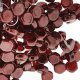 Czech Glass Honeycomb Beads 2-Hole 6mm 30 Pcs Ruby Red Wine