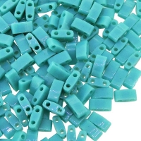Miyuki Half Tila Beads 2.3 x 5mm 7.8GM Opaque Turquoise