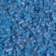 Miyuki Quarter Tila Beads 2-Hole 5x1.5mm Matte TR Capri Blue AB