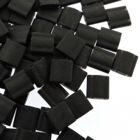 Miyuki Tila Beads 5mm 2-hole Square Matte Black 7.2g