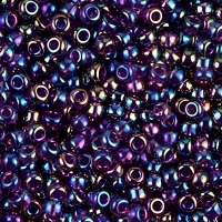 Miyuki Round Seed Beads Size 11/0 24GM Fuchsia AB