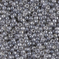 Miyuki Round Seed Beads Size 11/0 Gray Luster 24GM