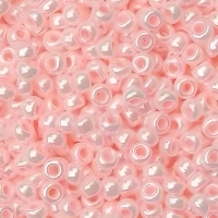 Miyuki Round Seed Beads Size 11/0 Luster Light Pink Opaque 24GM