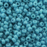 Miyuki Round Seed Beads Size 11/0 Duracoat Opaque Aqua Blue 23GM