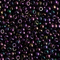 Miyuki Round Seed Beads Size 11/0 Metallic Purple Iris 24GM