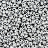 Miyuki Round Seed Beads Size 11/0 Aluminum Silver 24GM