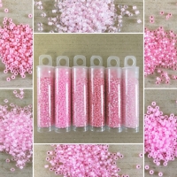 Miyuki Round Seed Beads Size 11/0 Pink Collection