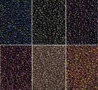 Miyuki Round Seed Beads Size 11/0 Metallic Iris Combo