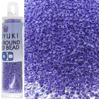 Miyuki Round Seed Beads 15/0 Sparkling Purple Lined Crystal 8.2G