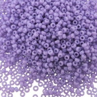 Miyuki Round Seed Beads 15/0 DURACOAT Opq Lilac / Crocus 8.2GM