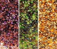 Miyuki Round Seed Beads 15/0 Warm Tones Mixes (3 Colors)