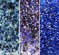 Miyuki Round Seed Beads 15/0 Cool Tones Mixes (3 Colors)