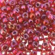 Miyuki Round Seed Beads 6/0 Silver Lined Flame Red AB 20GM