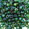 Miyuki Round Seed Beads 6/0 Silver Lined Green AB 20GM