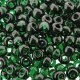 Miyuki Round Seed Beads 6/0 Transparent Dark Emerald 20GM