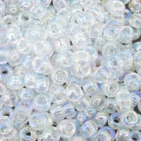 Miyuki Round Seed Beads 6/0 Crystal AB 20GM