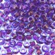 Miyuki Round Seed Beads 6/0 Fuchsia Lined Aqua Luster 20GM