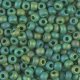 Miyuki Round Seed Beads 6/0 Matte Opaque Green AB 20GM
