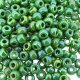 Miyuki Round Seed Beads 6/0 Opaque Green AB 20GM