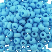 Miyuki Round Seed Beads 6/0 Matte Opaque Turquoise Blue AB 20GM
