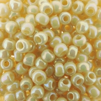 Miyuki Round Seed Beads 6/0 Ivory Pearl Ceylon AB 20GM