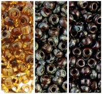 Miyuki Round Seed Beads Size 6/0 Picasso Collection 1