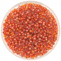 Miyuki Round Seed Beads Size 8/0 Silver Lined Orange AB 22GM