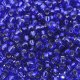 Miyuki Round Seed Beads Size 8/0 Silver Lined Royal Purple 22GM