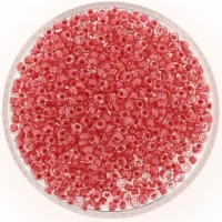 Miyuki Round Seed Beads Size 8/0 Carnation Pink Lined Crstl 22GM