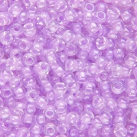 Miyuki Round Seed Beads Size 8/0 Orchid Lined Crystal AB 22GM